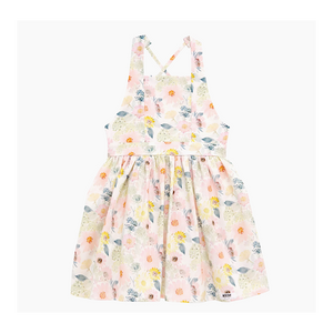 Girls it back dress in floral print