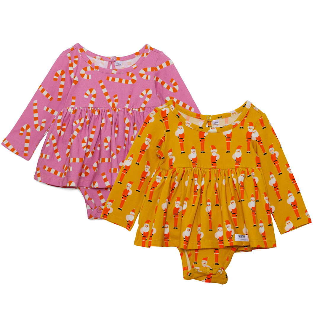 Christmas baby bubble romper onesie pack