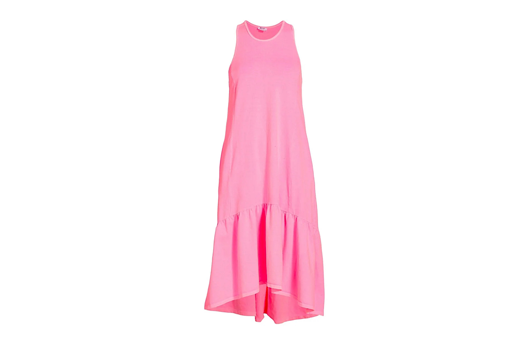 Adult tank dress in hot pink