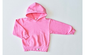 Kids hand dyed hoodie in pink: matching loungewear sets