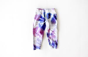 Kids tie dye joggers in purple: add tie dye hoodie for loungewear set!