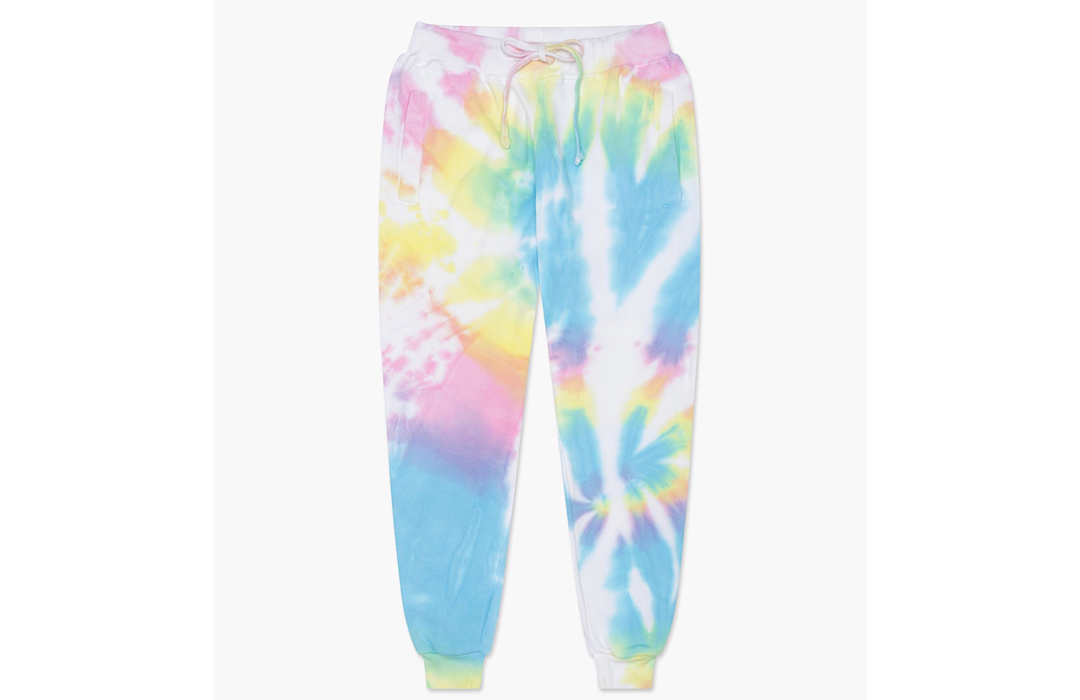 Adult tie dye joggers in pastel.  Unique tie dye loungewear by worthy threads